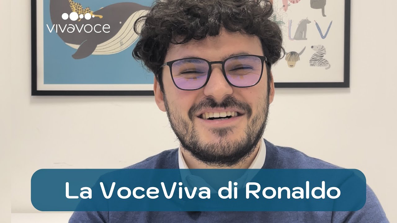 La VoceViva di Ronaldo: la balbuzie, il nostro segreto.