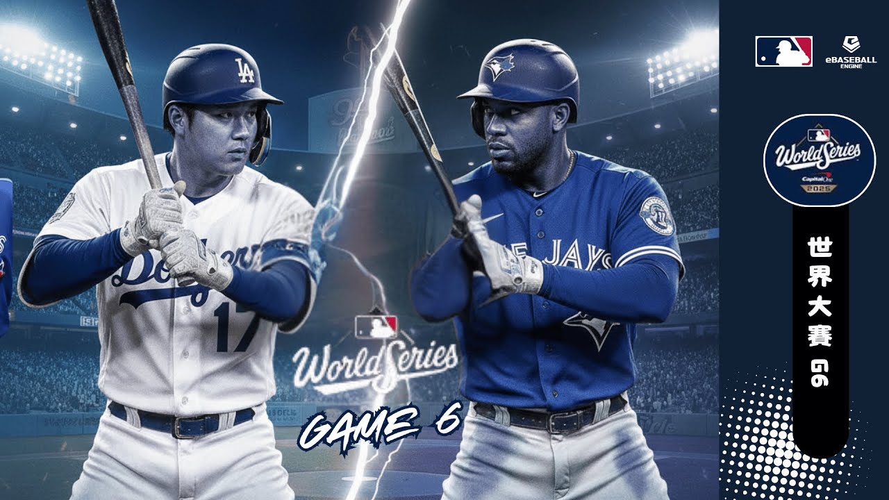 MLB世界大賽G6+G7模擬｜誰能奪冠？藍鳥三連勝奪冠?道奇逆風翻盤?