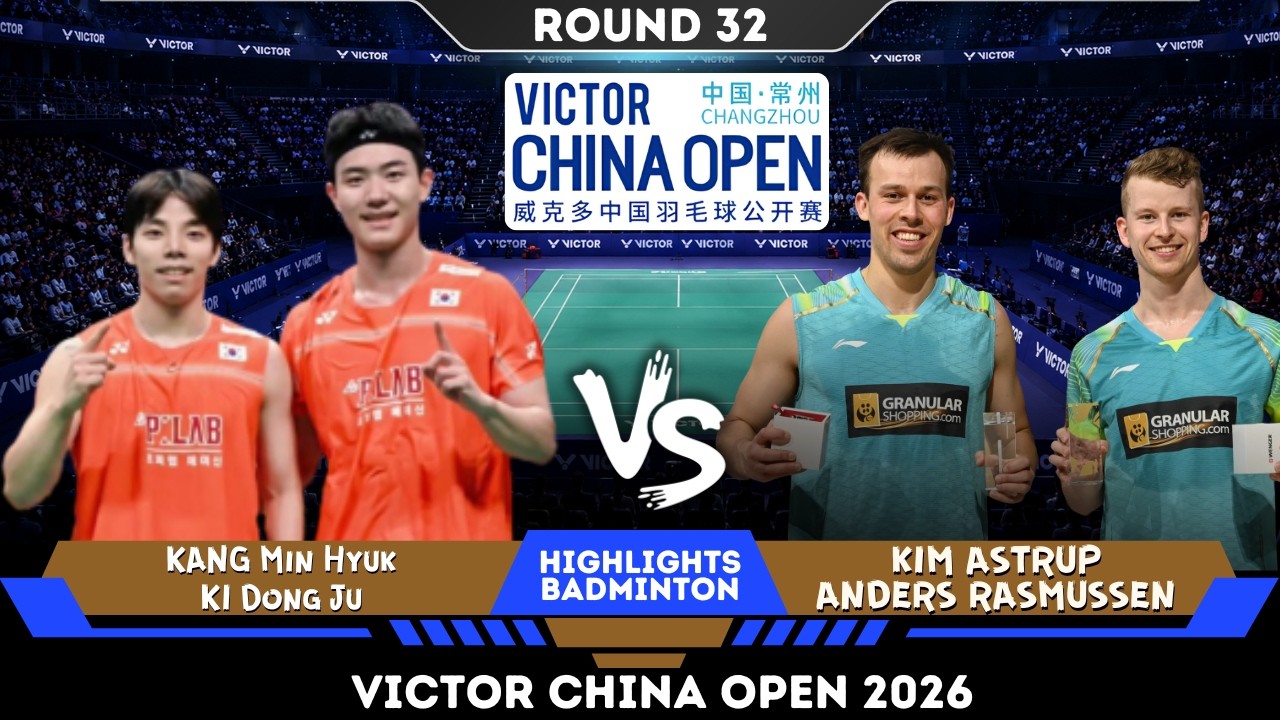 ЭПИЧЕСКОЕ ВОЗВРАЩЕНИЕ🔥KANG Min Hyuk/KI Dong Ju (강민혁/기동주) vs Astrup/Rasmussen | China Open Badmint...
