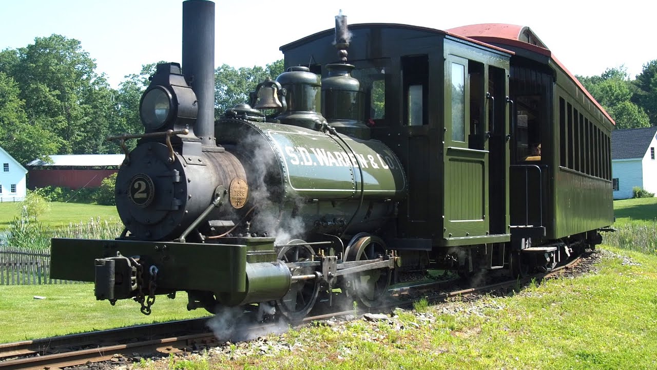 Steam Train at the Boothbay Railway Village - Maine 2 ft Narrow Gauge Heritage Train