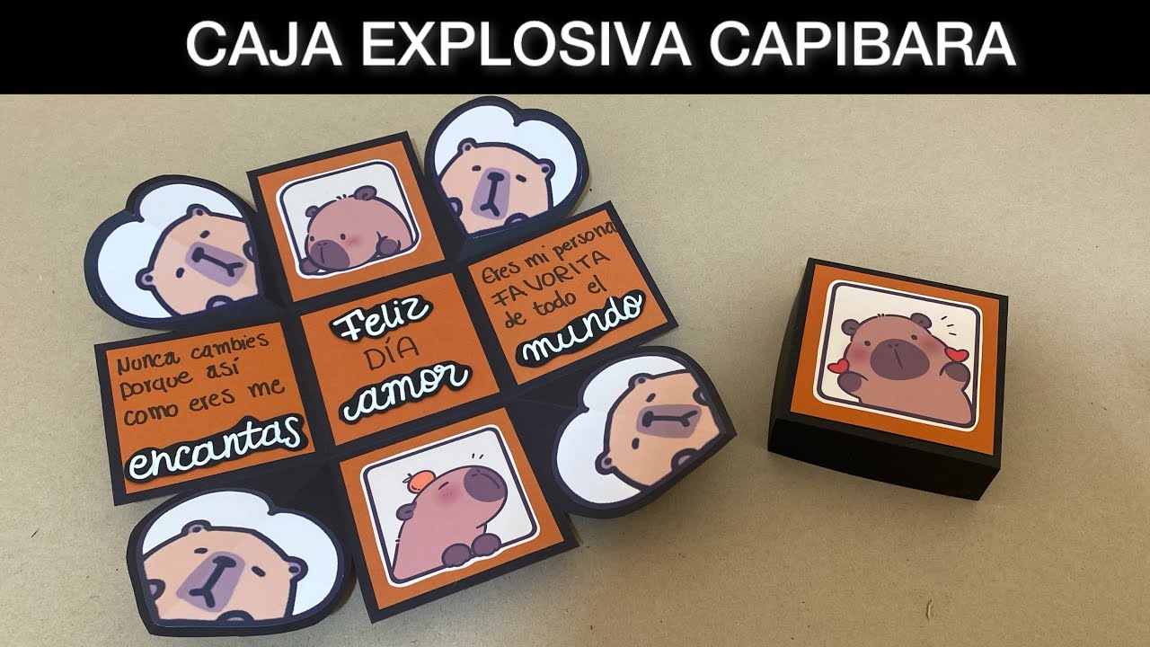 Cómo hacer una CAJITA EXPLOSIVA de CAPIBARA