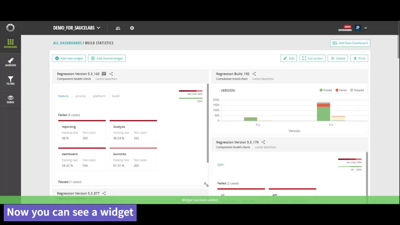 Component Health Check Widget  Manual