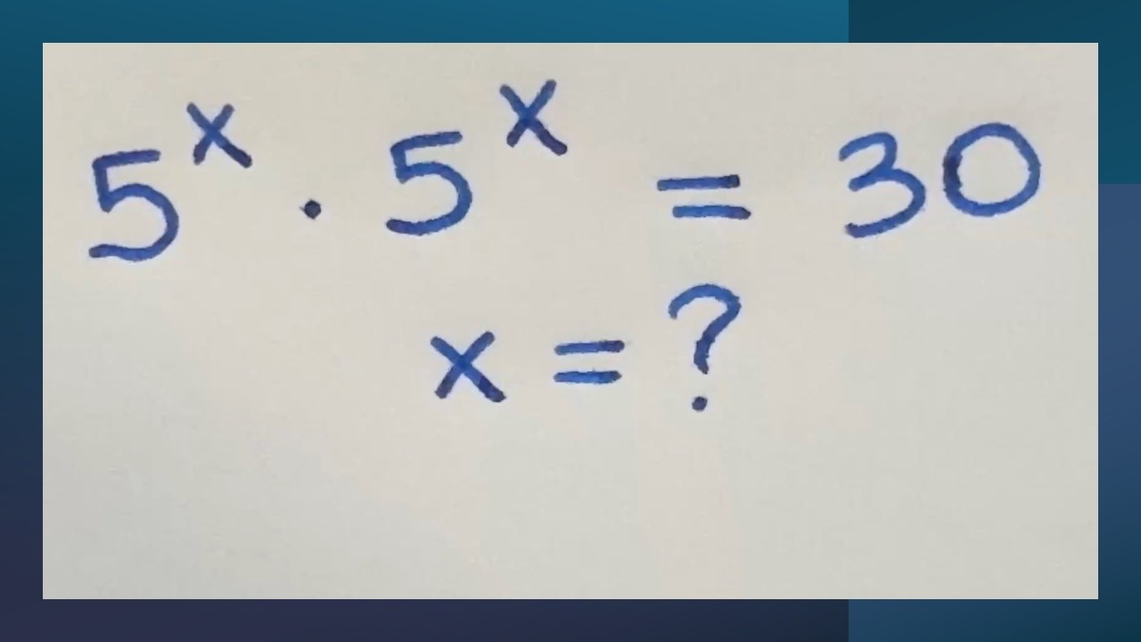 Solve for x in this nice exponential equation | Math Olympiad Mathematics