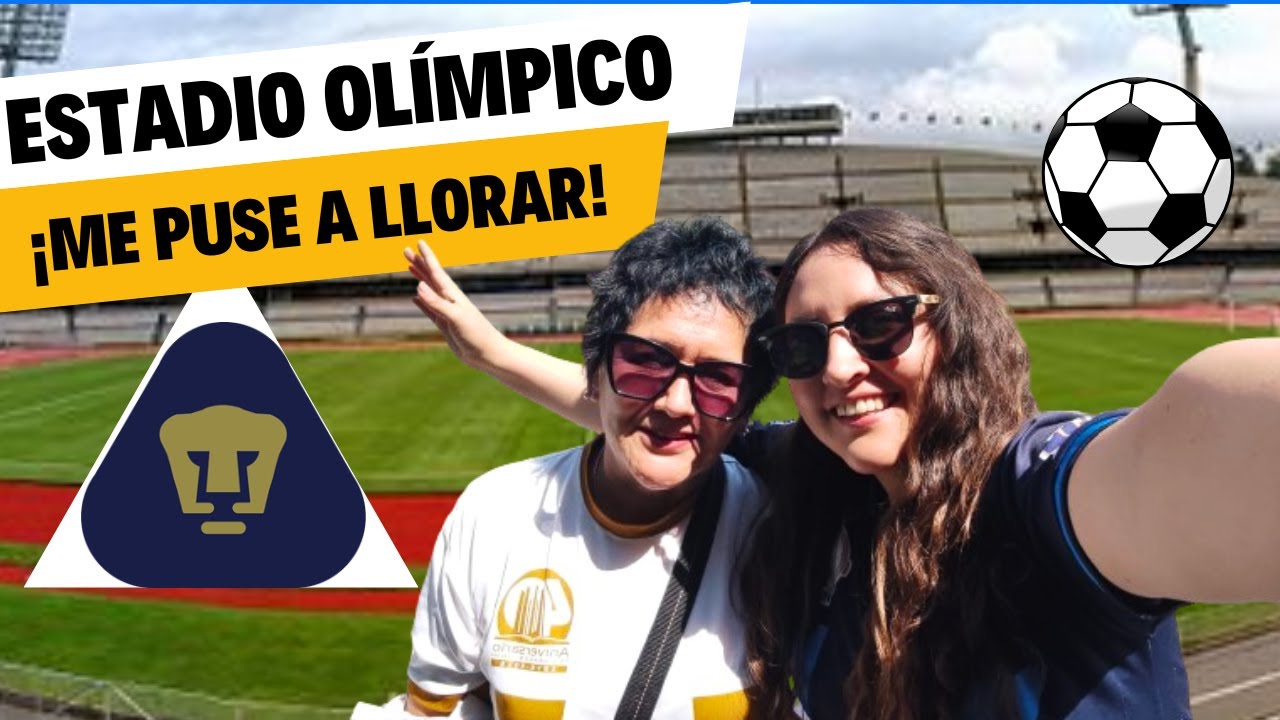 PRIMERA VEZ con mi MAMÁ en el Estadio Olímpico Universitario apoyando a PUMAS #unam