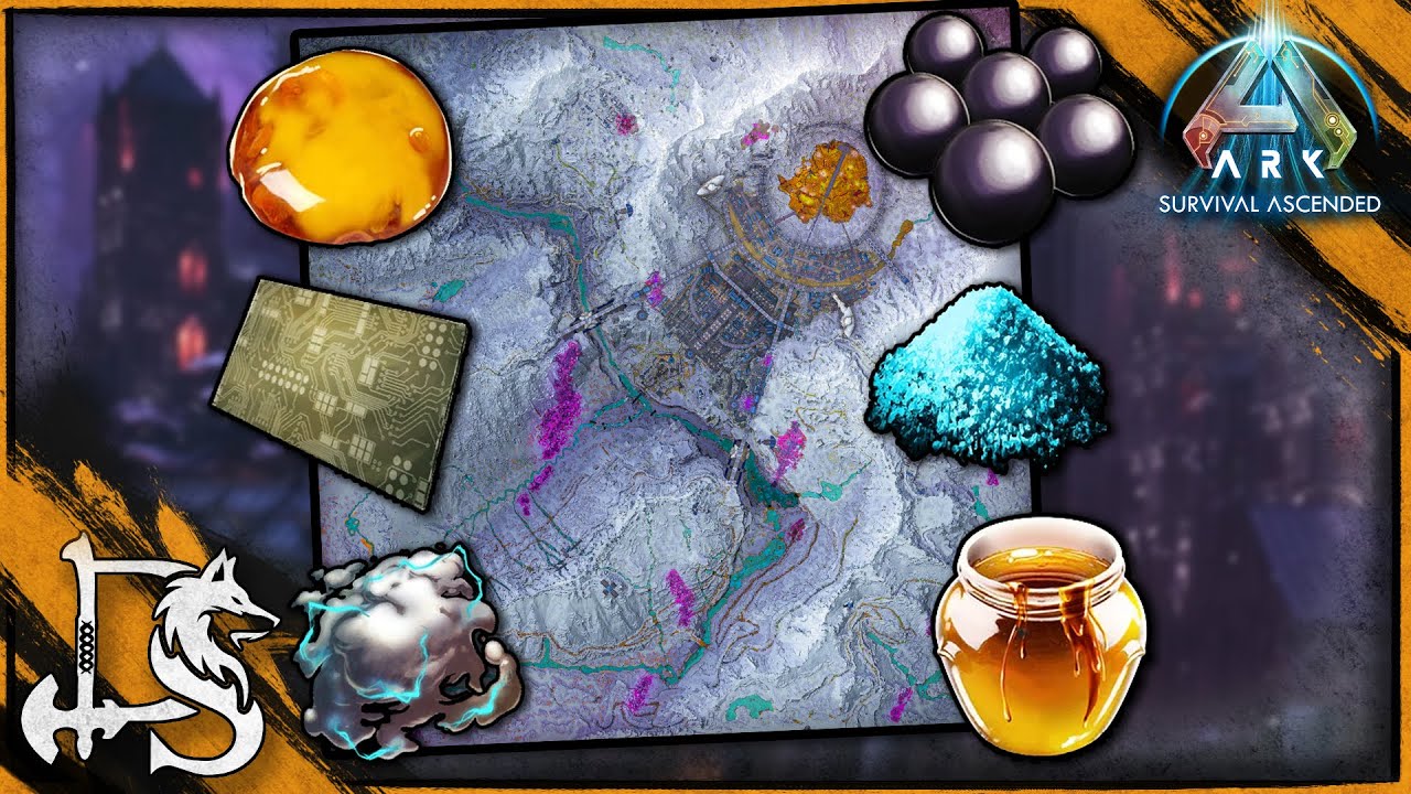All Resource Locations Lost Colony | ARK Survival Ascended