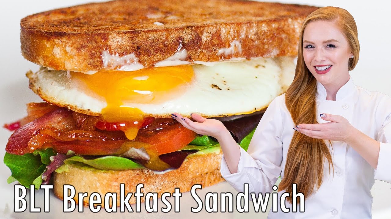 Лучший сэндвич BLT на завтрак - с БЕКОНОМ, авокадо и яйцом!!