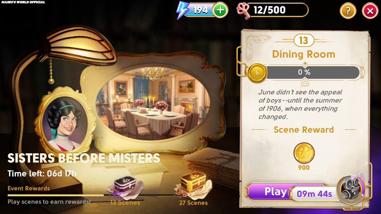 June's Journey Secrets 30 Scene 13 Dining Room Word Mode 4K ULTRA HD