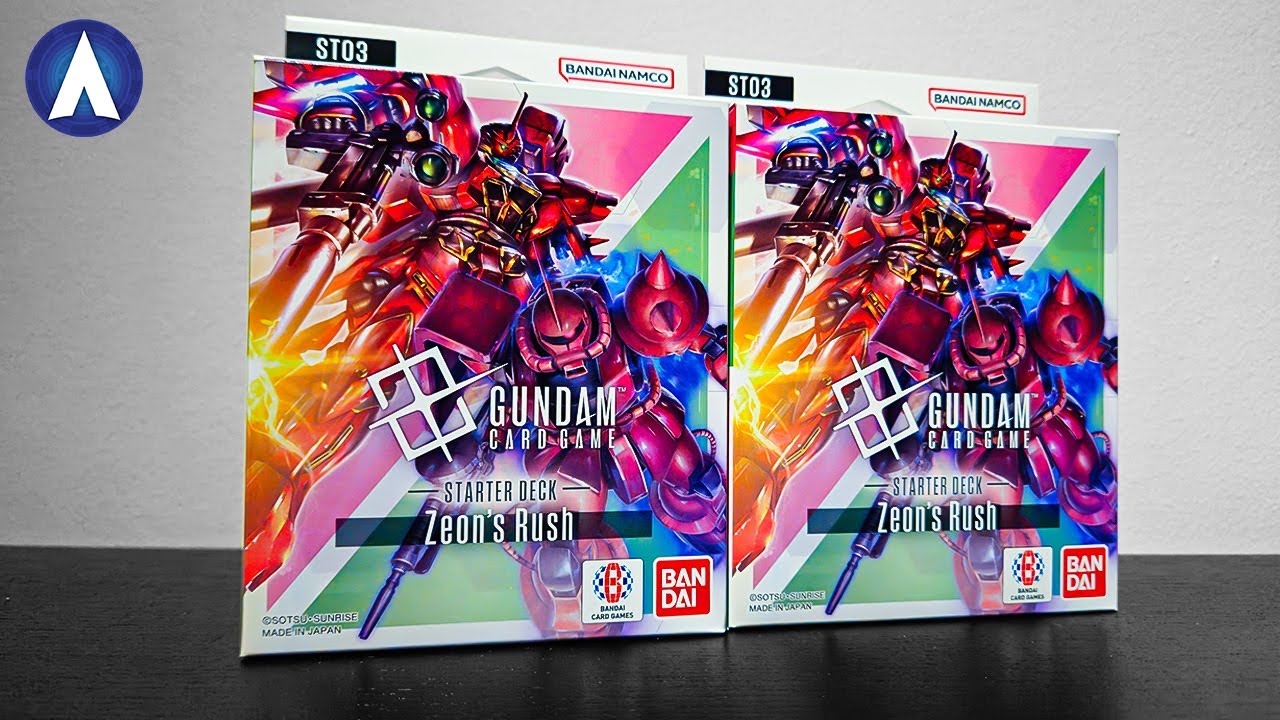 $24 BUDGET!!! ST03 Zeon's Rush Starter Deck Opening & Beginners Guide | Gundam Card Game TCG