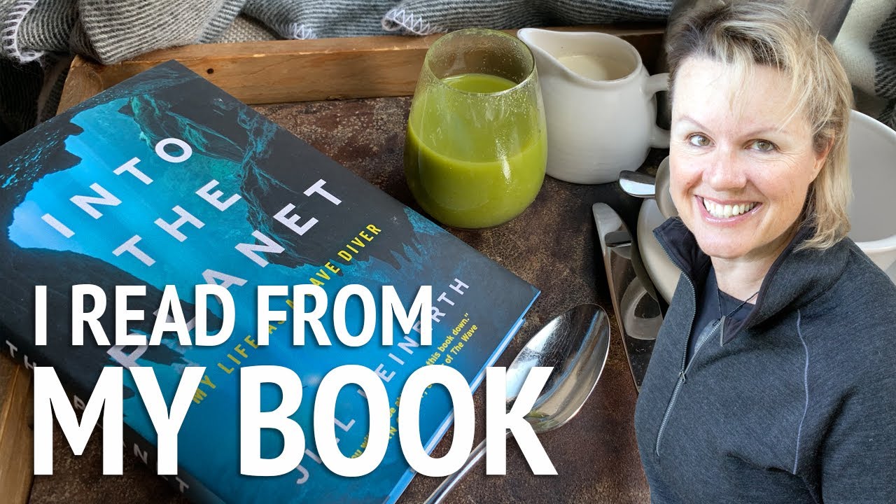 Cave Diving Underwater Explorer Reads About Being Trapped in an Iceberg From Her Book
