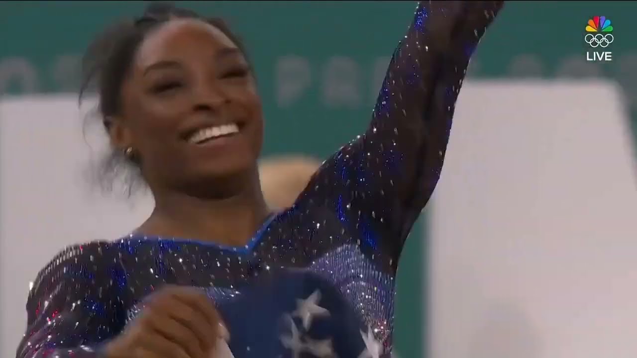 (NBC) Simone Biles FX AA 2024 Olympics