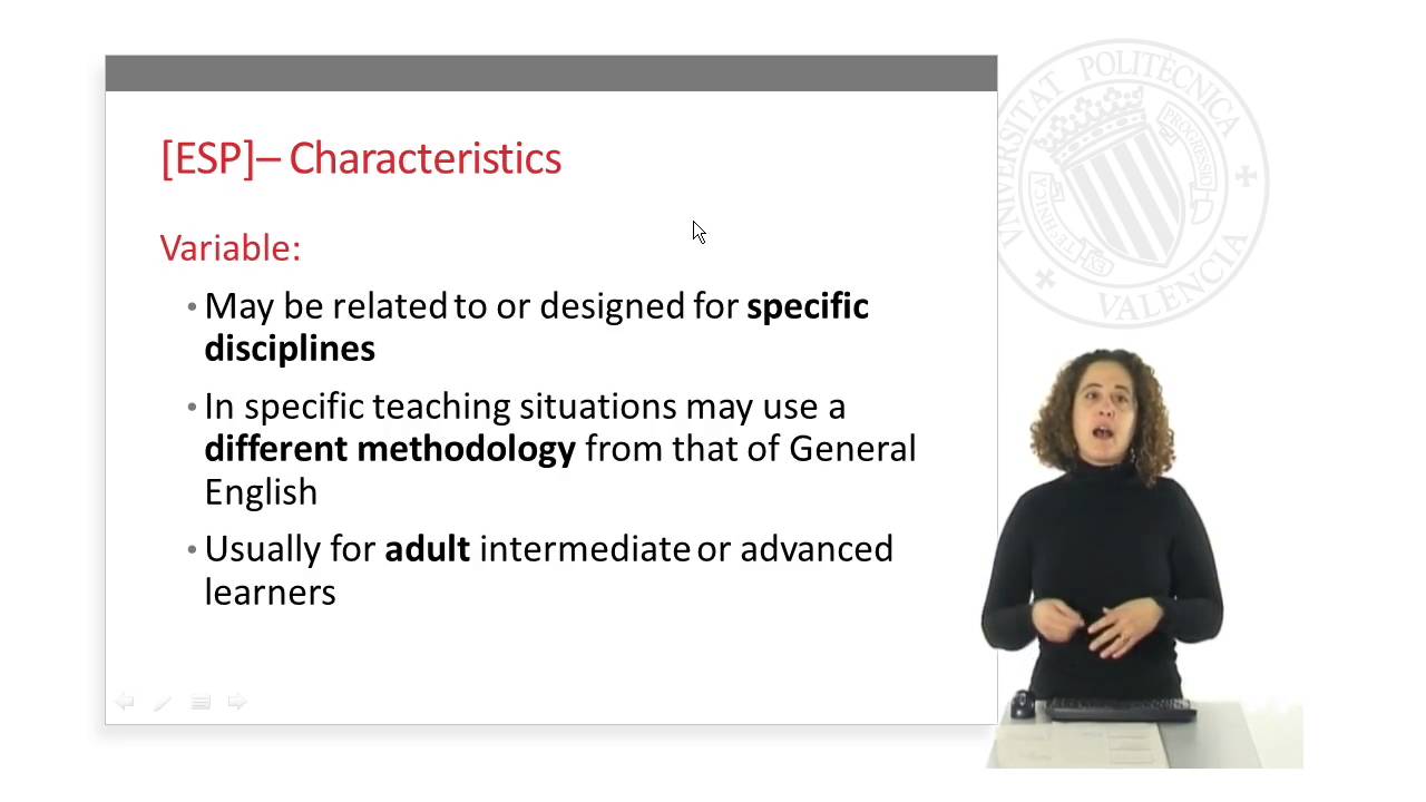 English for specific purposes |  | UPV