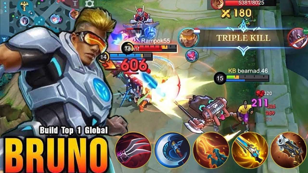 KARRIE AUTO KENA MENTAL❗️BRUNO BEST BUILD AND EMBLEM SOLO RANK PART-83