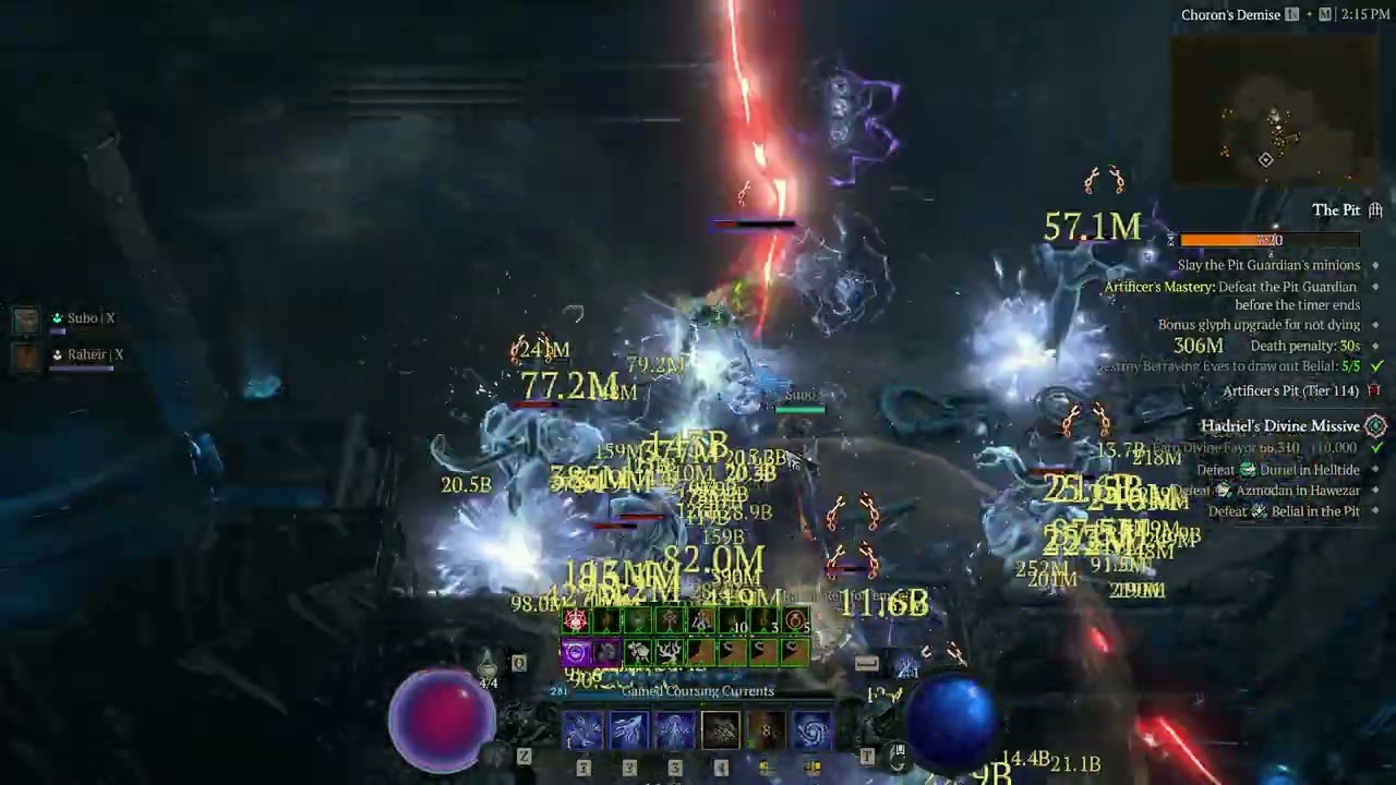 Diablo IV Season 11 - Pit 114 clear - Crackling Energy Sorceress