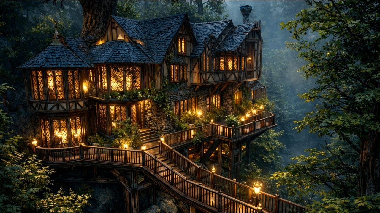 Inside The Darkwood Enclave | Relaxing 4K Forest Fantasy & Ambient Music