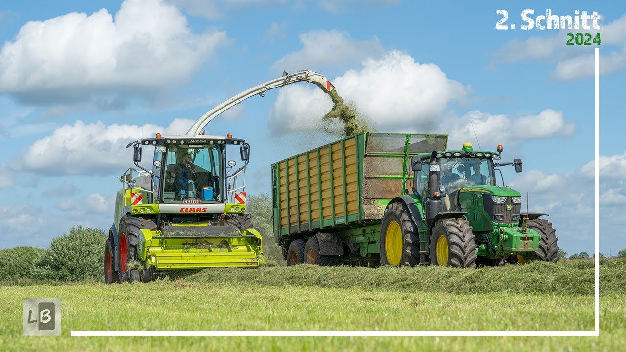 2. Schnitt Häckseln 2024 | John Deere - Claas Jaguar - Fendt