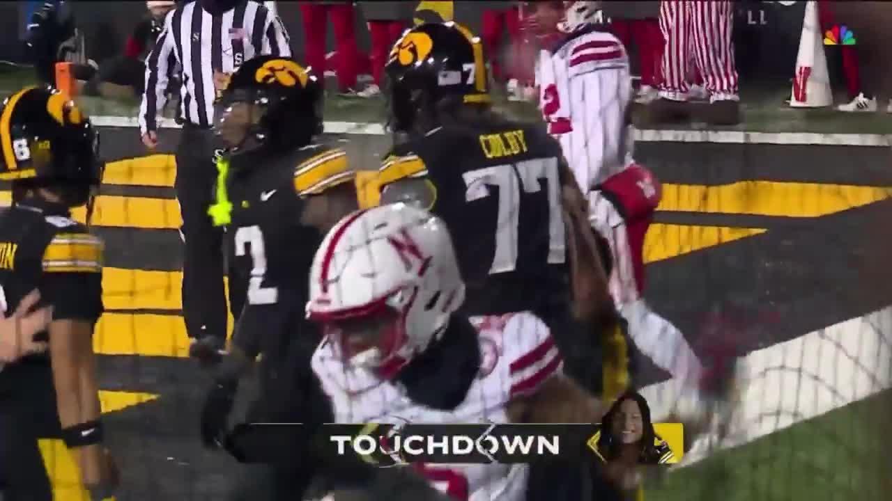 Kaleb Johnson Ties The Game vs. Nebraska | Iowa Football | 11/29/2024