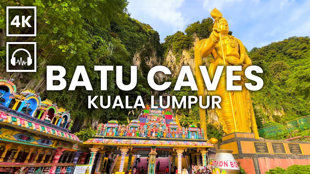 🇲🇾 KUALA LUMPUR, Malaysia - Batu Caves Walking Tour【4K HDR 60FPS】
