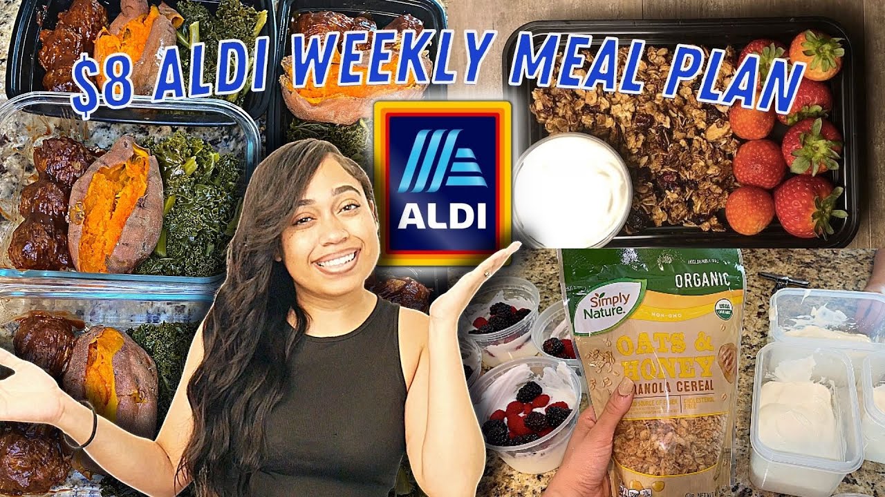 $8 Per Day Weekly Meal Plan From Aldi | Healthy + Clean Eating Meal Prep | Garlic Ginger Meatballs