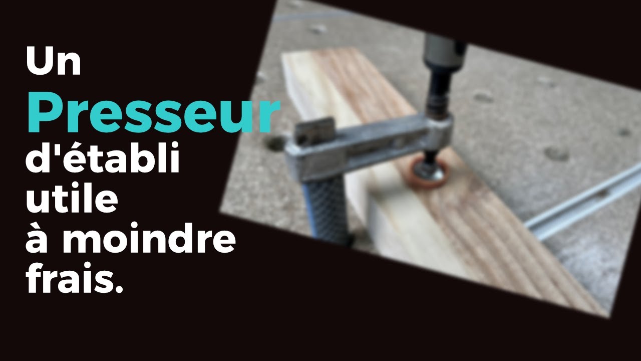 Un presseur d'établi qui ne vous ruinera pas