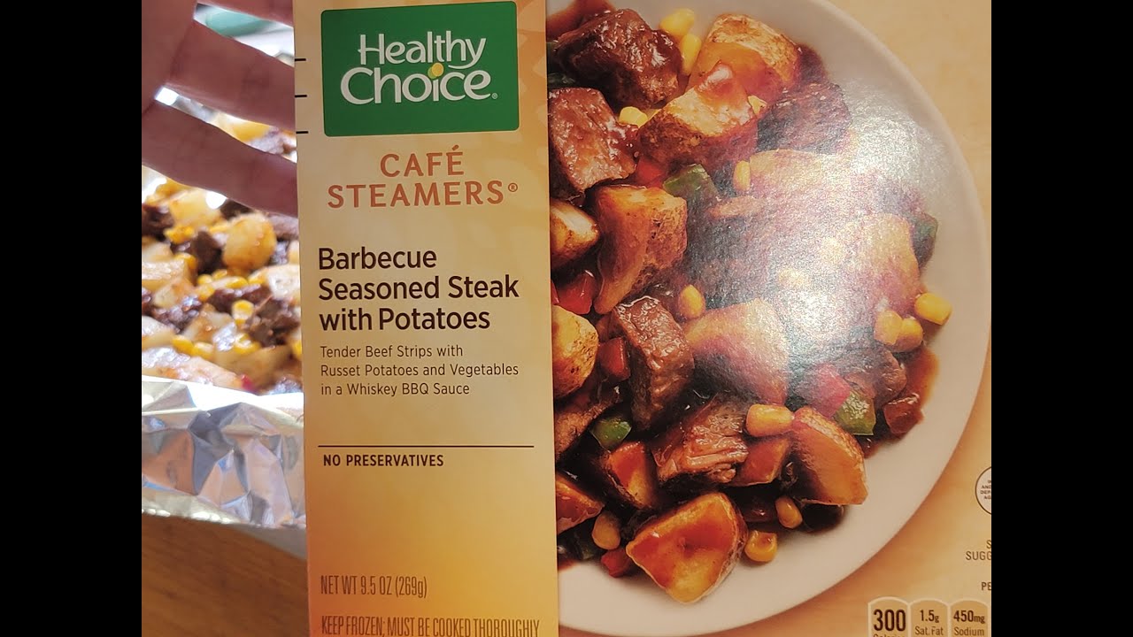 Стейк с картофелем, приправленный барбекю (клон Healthy Choice Cafe Steamers)