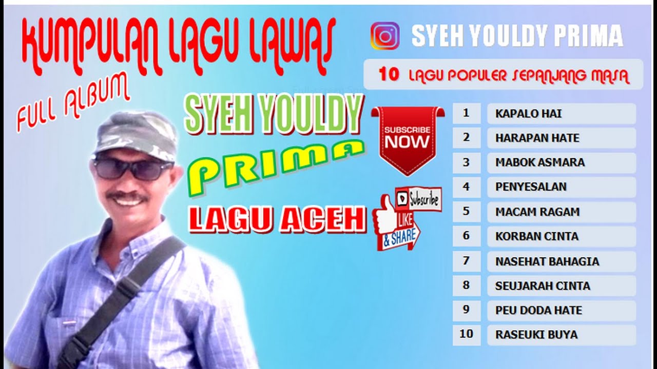 LAGU ACEH - SYEH YOULDY PRIMA - KUMPULAN LAGU LAWAS - LAGU POPULER SEPANJANG MASA - FULL ALBUM