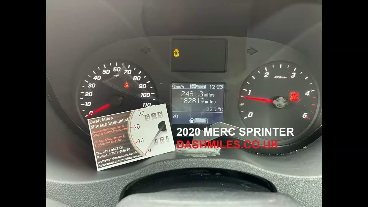 NEW MERCEDES SPRINTER W907 (Mileage Correction) Instrument Cluster Make VIRGIN Lower Miles No filter