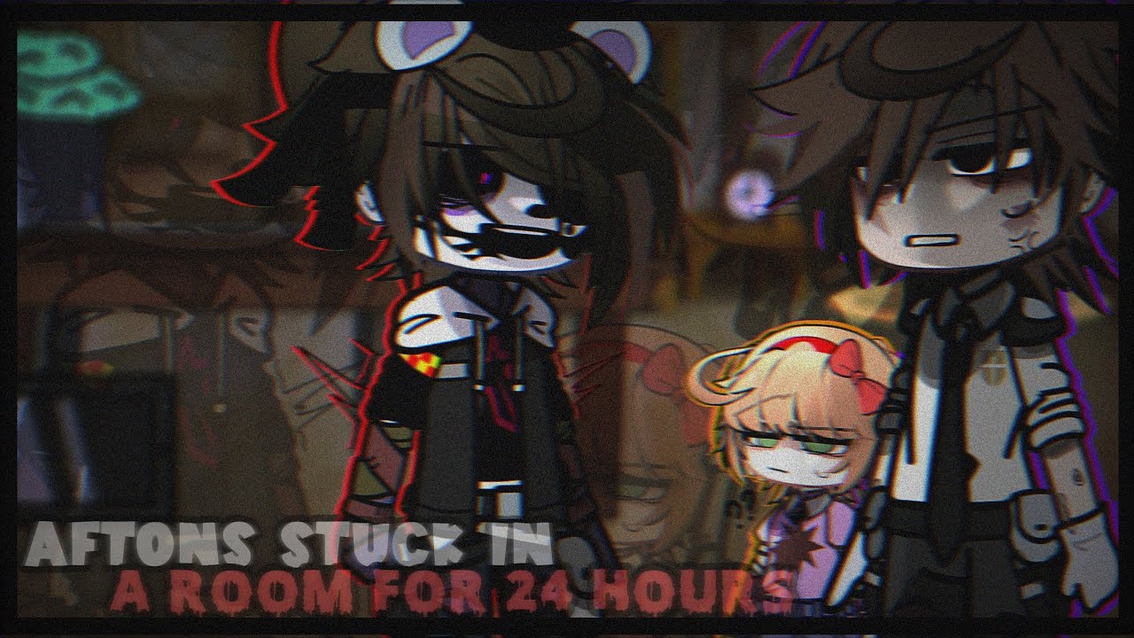 Afton family stuck in a room for 24 Hours // FnaF // GachaClub // REPOST //