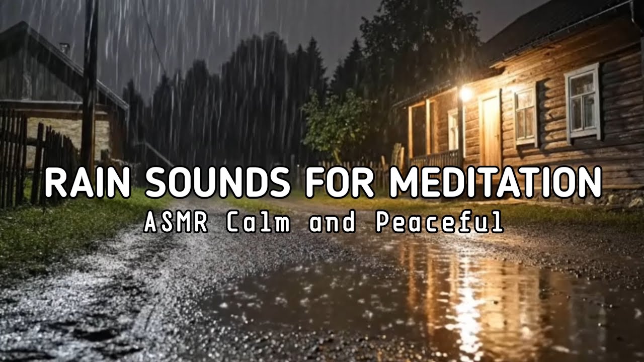Rain Sounds for Meditation 🌧️ ASMR Calm & Peaceful