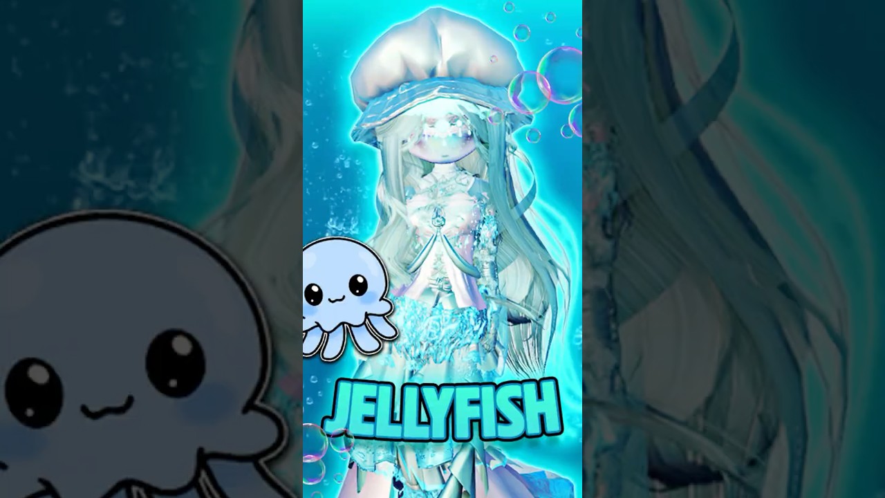 Jellyfish Outfit in the DTI PETAL UPDATE! 🪼 #dresstoimpress #dti #roblox #dtiroblox #fyp