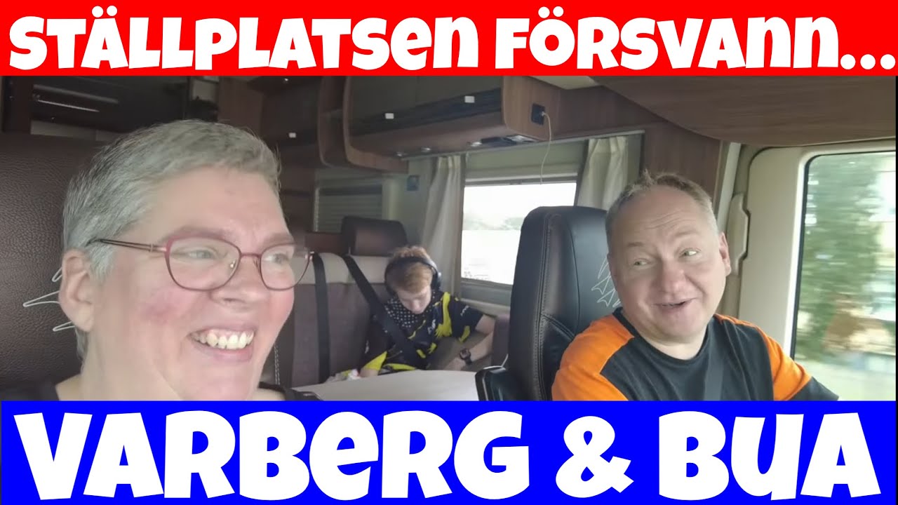 Husbilsresa mot Varberg där ställplatsen försvann! #husbilsliv  #husbilsresor  #kommaframöl