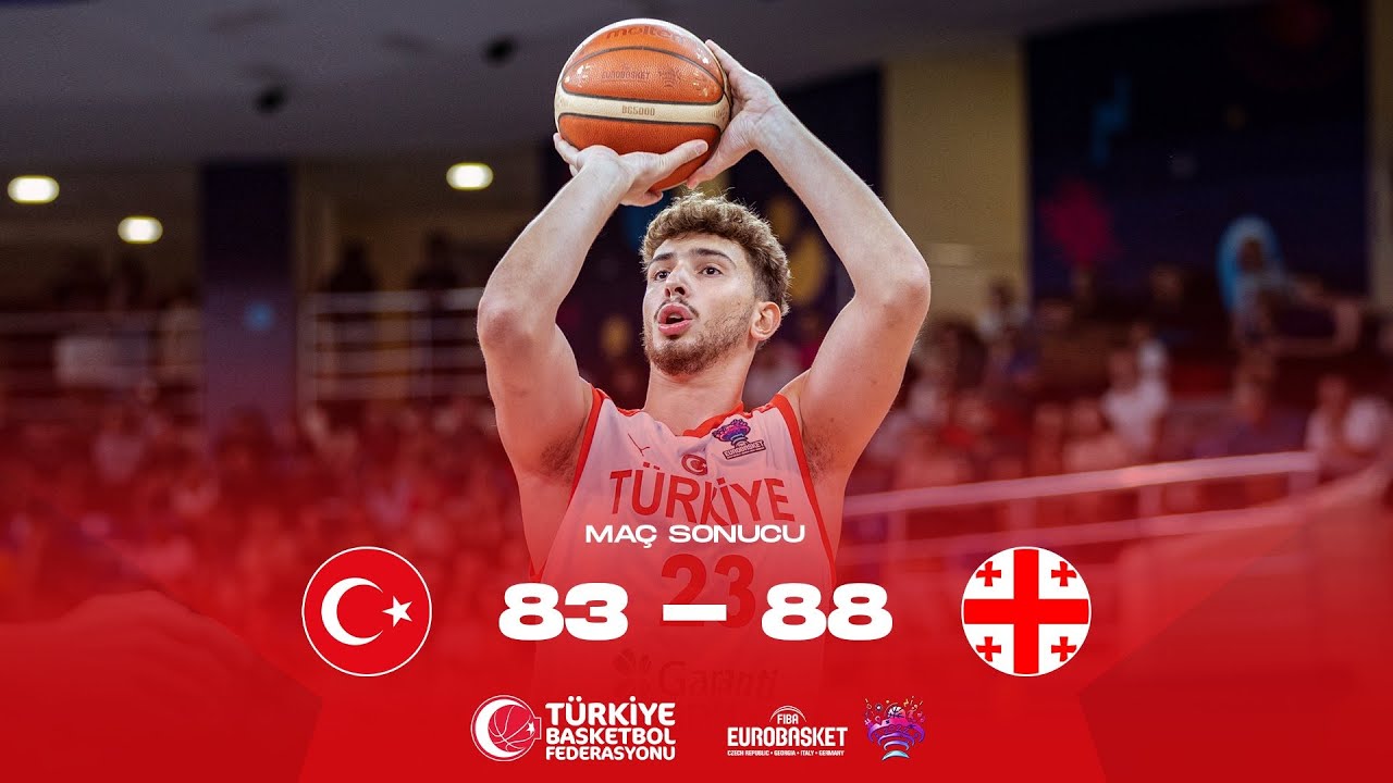 Türkiye - Gürcistan Karşılaşmasının Özet Görüntüleri | EuroBasket 2022