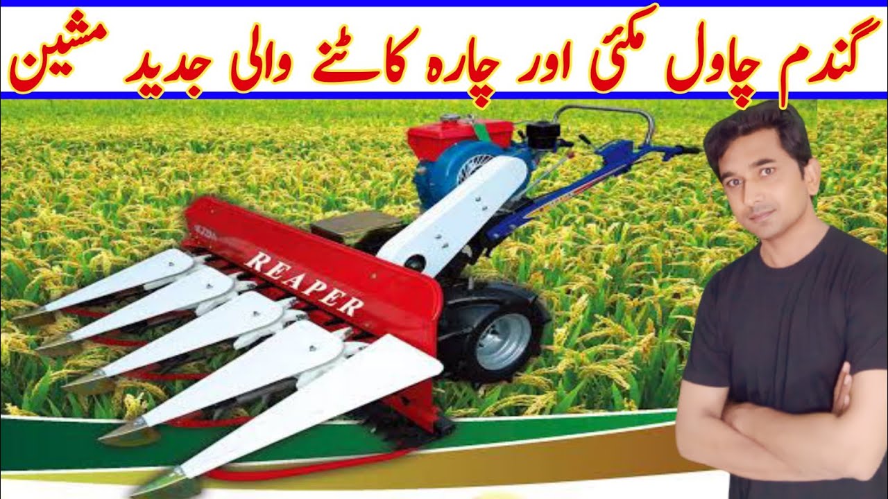 Mini reaper machine in Pakistan | wheat cutting machine | Fodder cutter