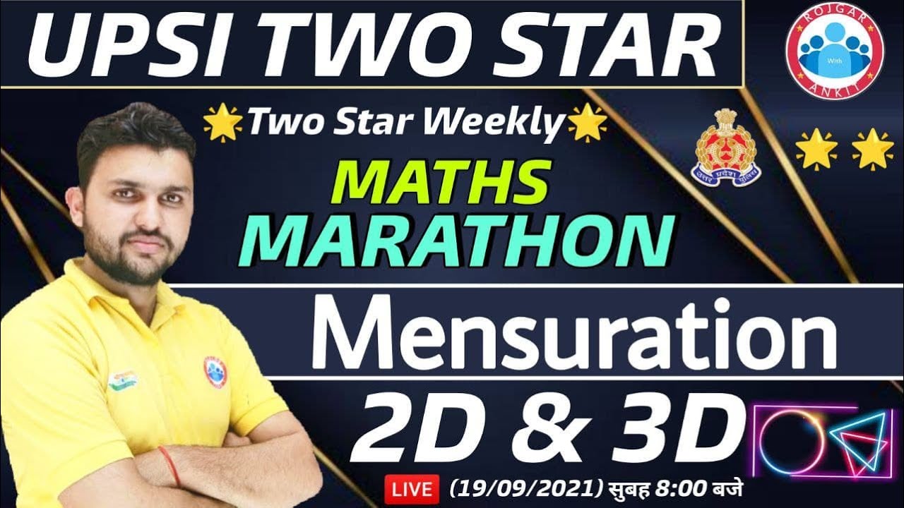 UP SI | UP SI Maths | UP SI⭐⭐Weekly | Mensuration Marathon | Maths marathon #1| Maths By Rahul Sir