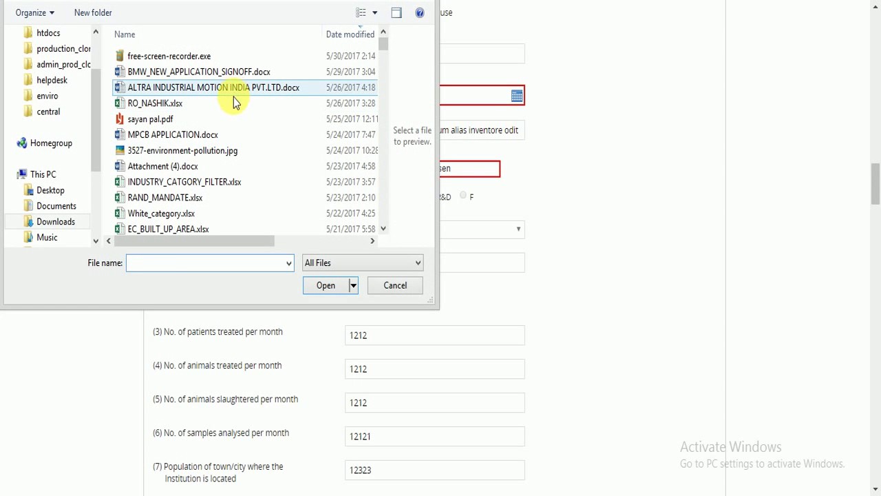 MPCB-Biomedical Waste Authorisation Online Application