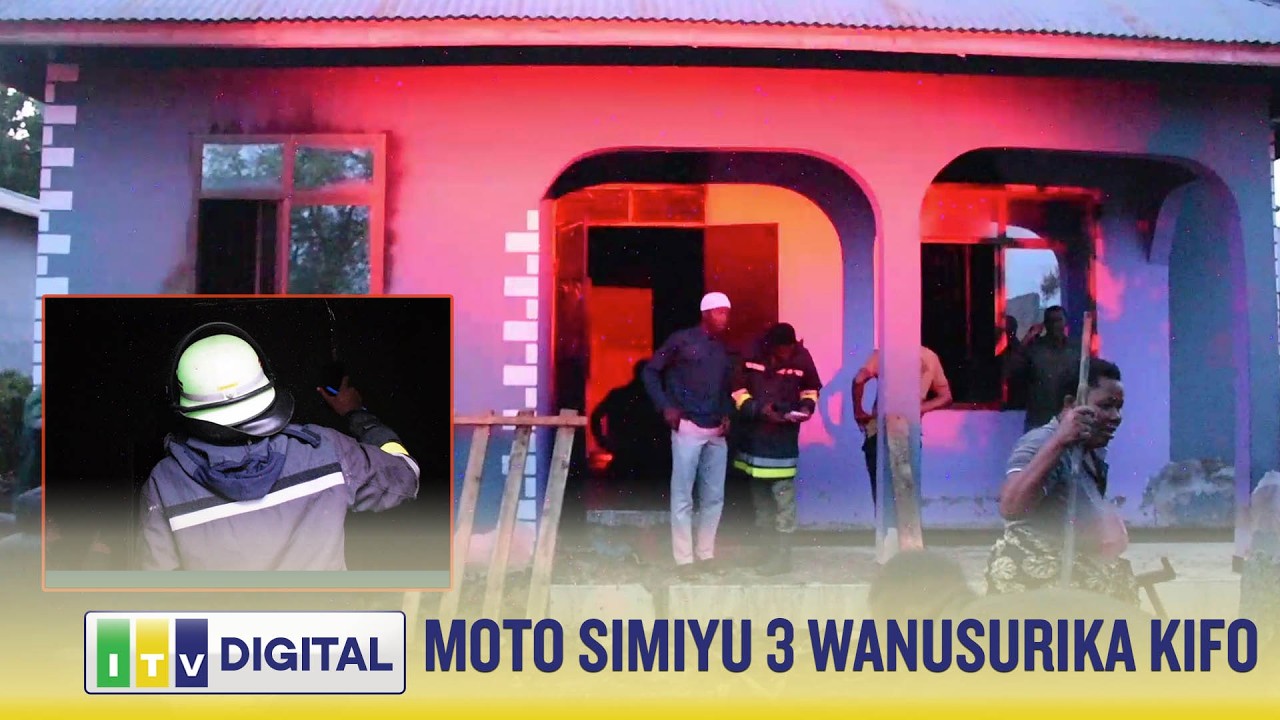 NYUMBA YATEKETEA MOTO, 3 WANUSURIKA KIFO SIMIYU
