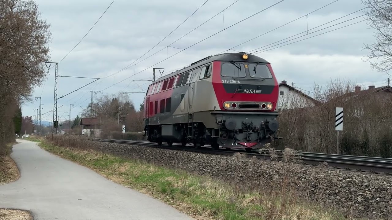 Trainspotten und Zugsichtungen bei der Einfahrt in den Bahnhof Freilassing 