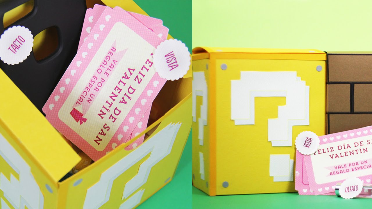 Caja de los sentidos estilo Mario Bros (REGALO PARA NOVIO) - Craftingeek