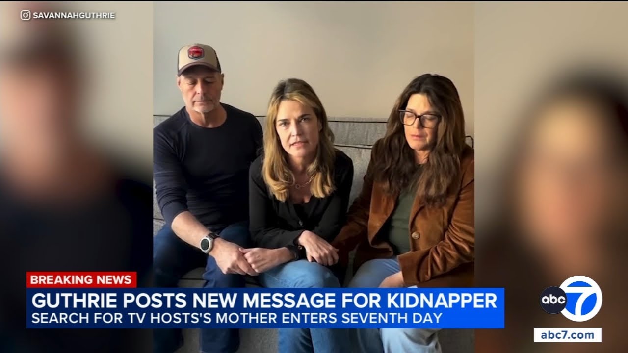 Savannah Guthrie, siblings plead for mom's return in new video: 'We will pay'