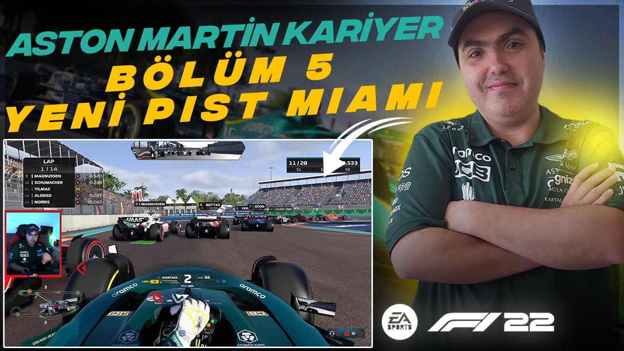 F1 22 T&uuml;rk&ccedil;e Kariyer - B&ouml;l&uuml;m 5 (Zorlu Yeni Pist Miami)🏁🏎️