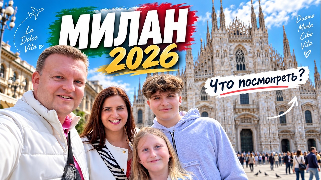 Милан &ndash; Италия 2026. Что посмотреть? Главные места и настоящая атмосфера города.