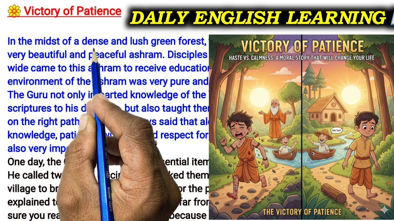 🌼 Victory of Patience -Learn English||English Reading||English Story || English padhna sikhe?