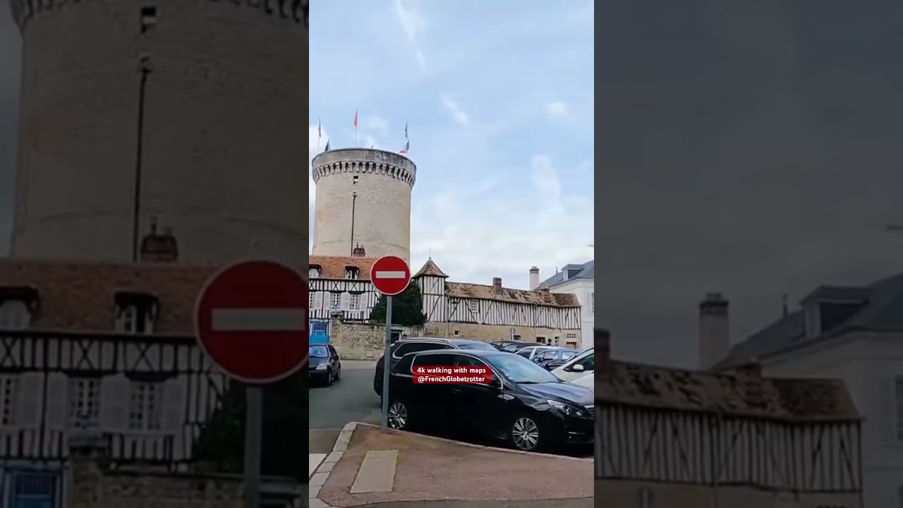 Vernon medieval city Paris day trip 4k walking with maps highlights #paristour #4kwalk #vernon