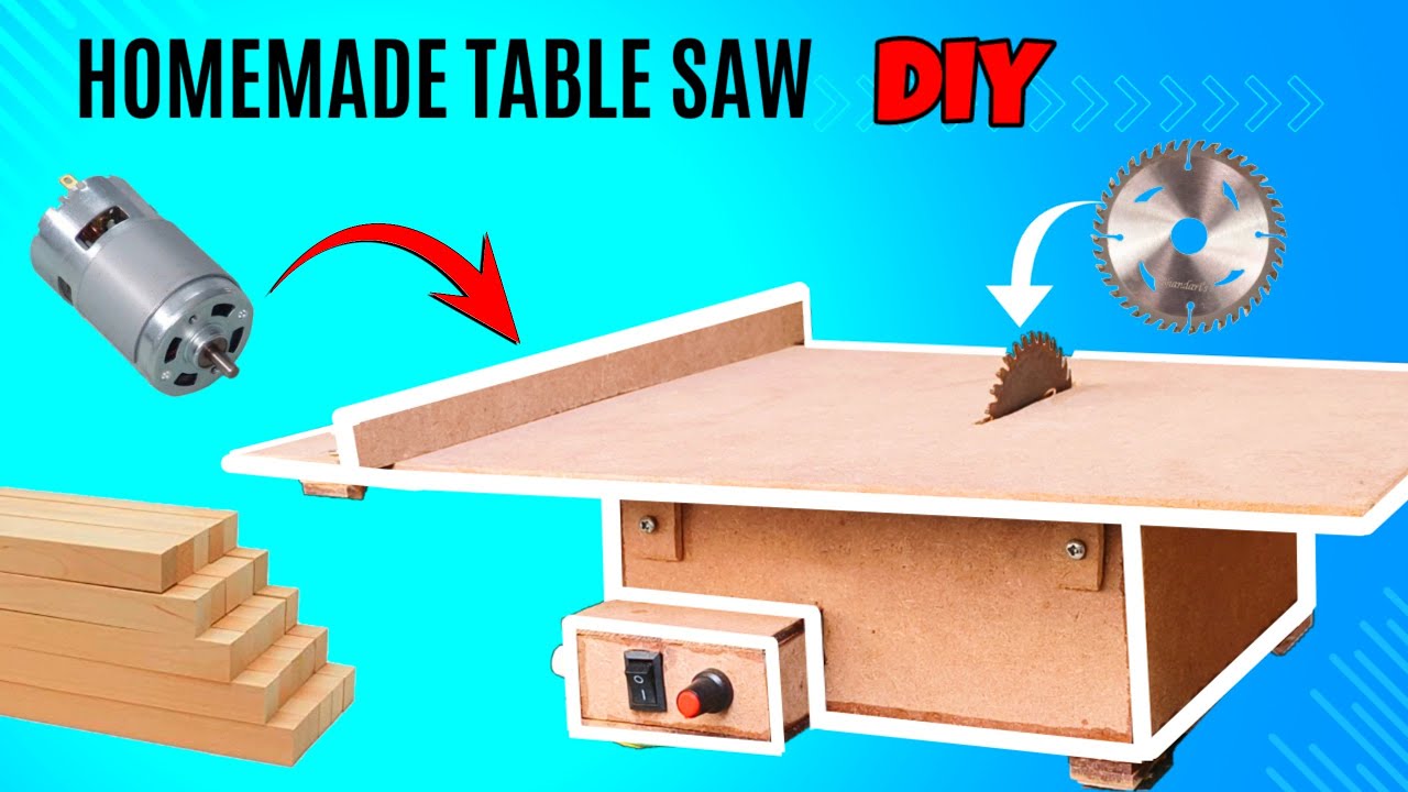 How to make a mini table saw || diy table saw with 775 DC Motor || Homemade Table saw