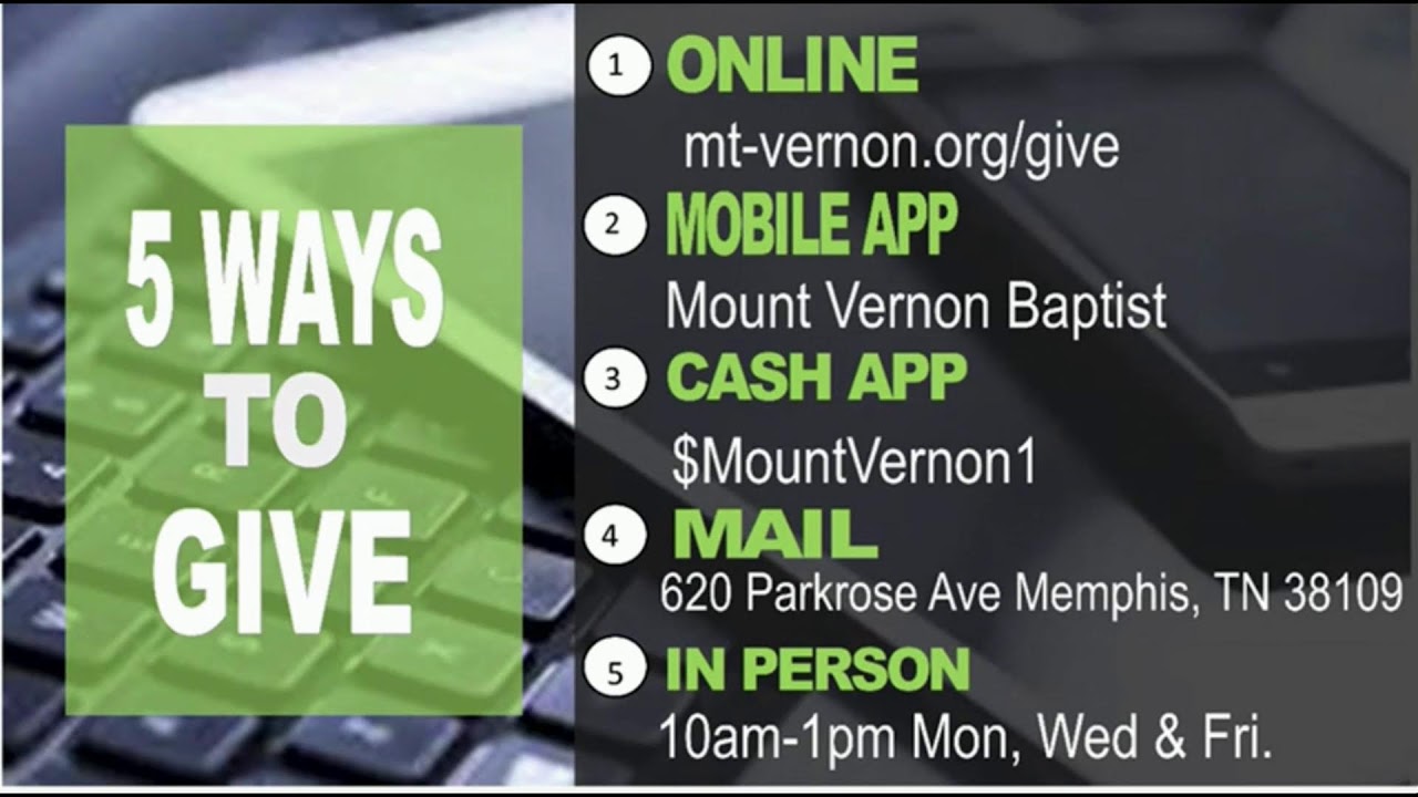 Mount Vernon Baptist Church LIVE STREAM