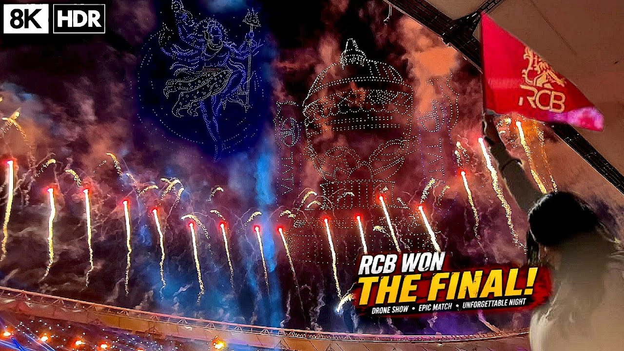 IPL Final Drone Show Ceremony 4K 60fps HDR 10