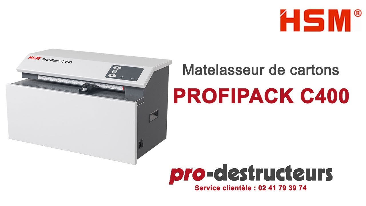 Matelasseur de cartons HSM C400 Profipack