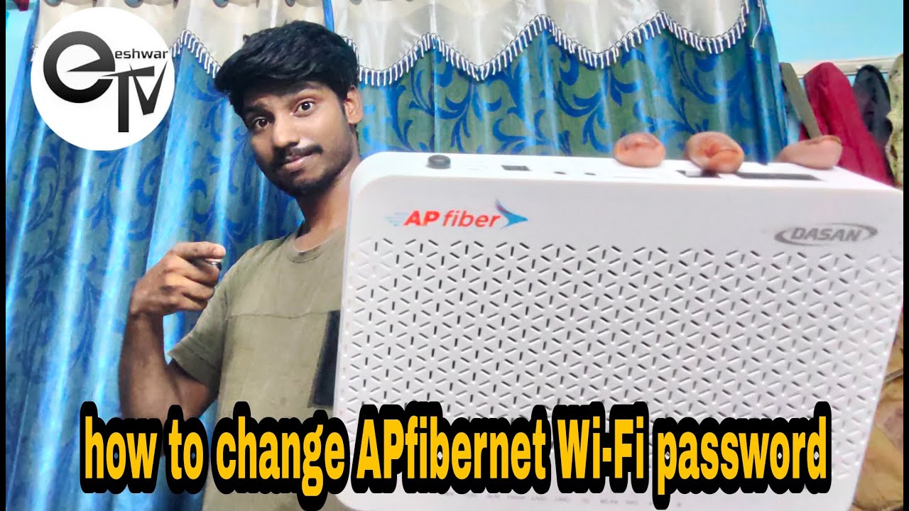 How to change wifi password || ap fiber || wifi password in tv 2020 || Eswar Surya ||