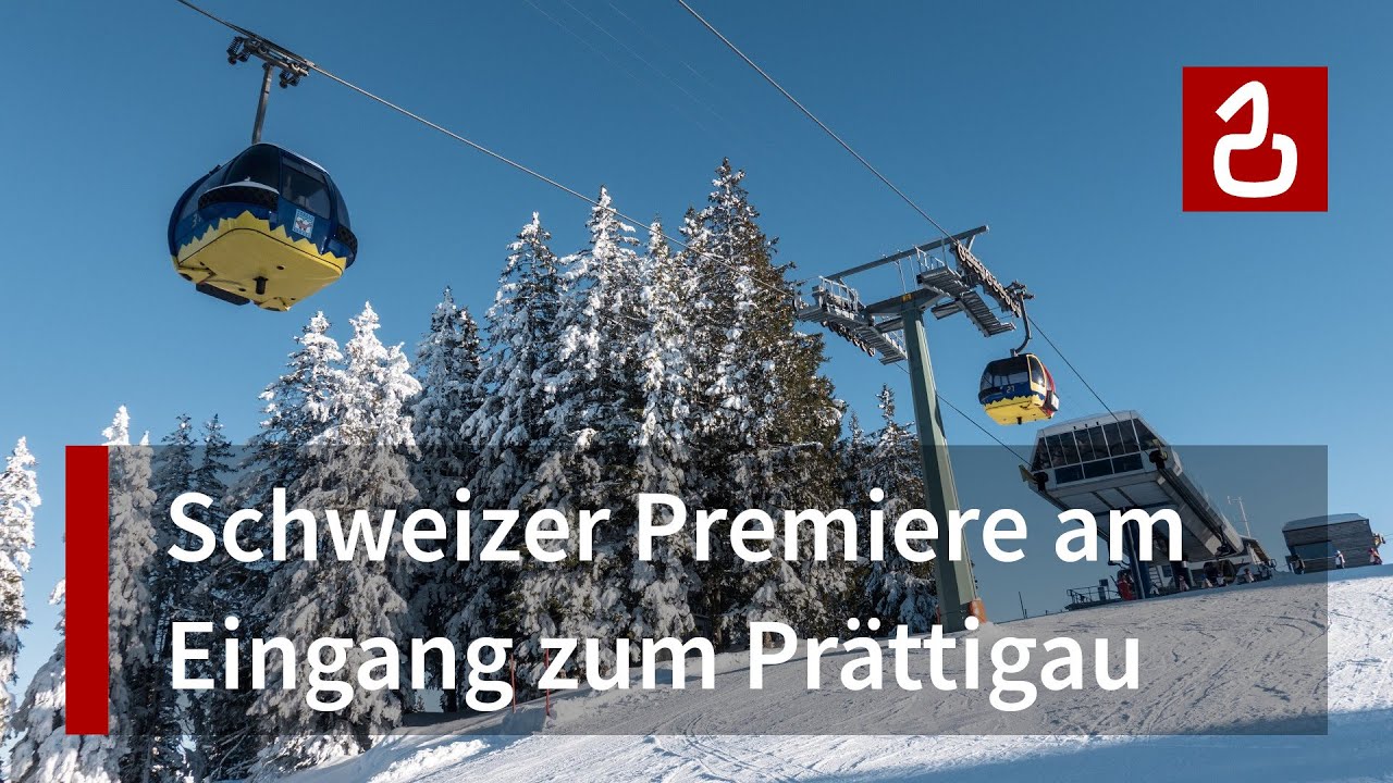 Kabinenbahn Grüsch - Cavadura - Danusa | Die erste 8er der Schweiz | Kult-Seilbahn von Leitner