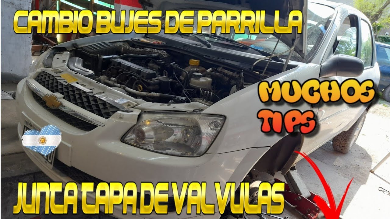 💥💥chevrolet classic💥💥 cambio bujes de parrilla y junta tapa de valvulas😎💯