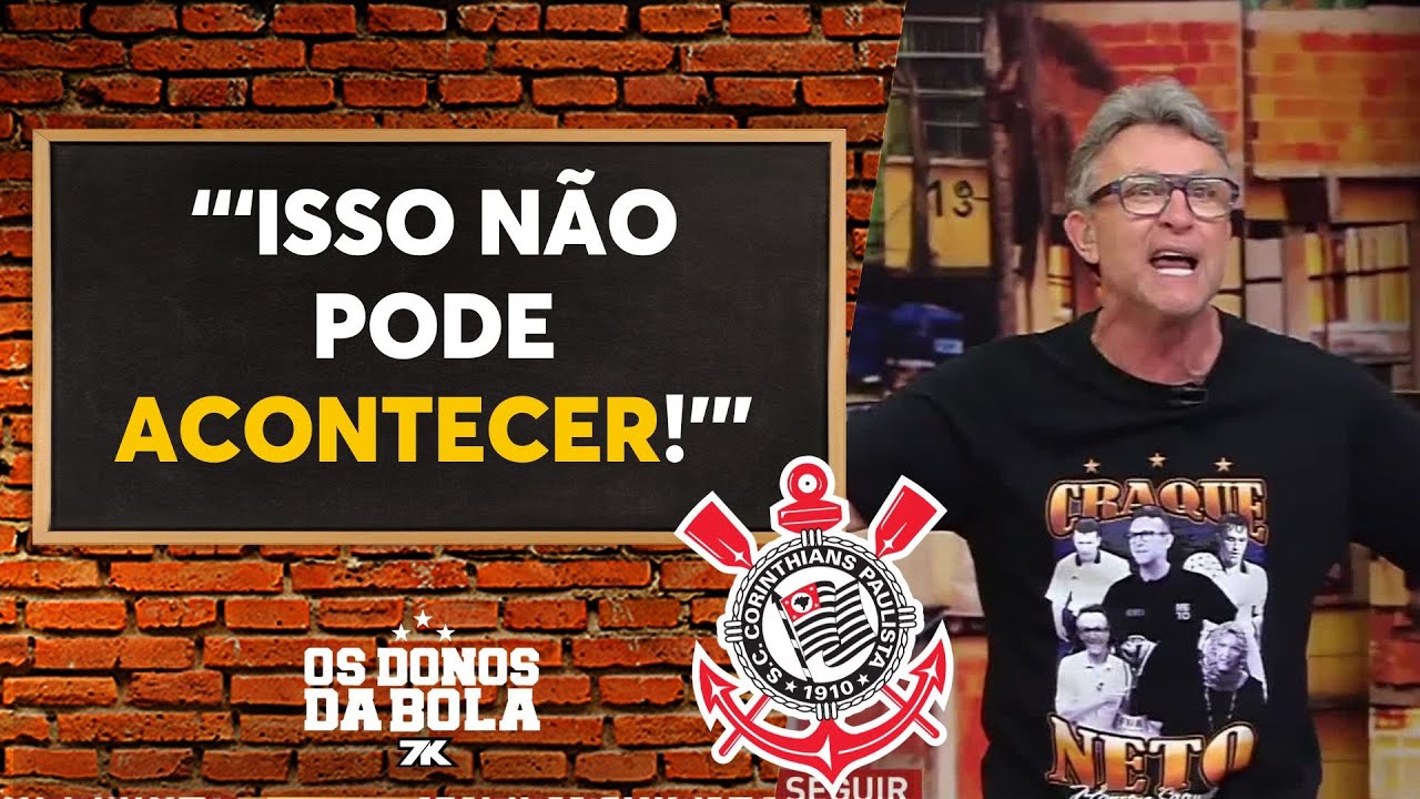 Craque Neto detona time do Corinthians ap&oacute;s derrota para o Sport e v&ecirc; risco de rebaixamento